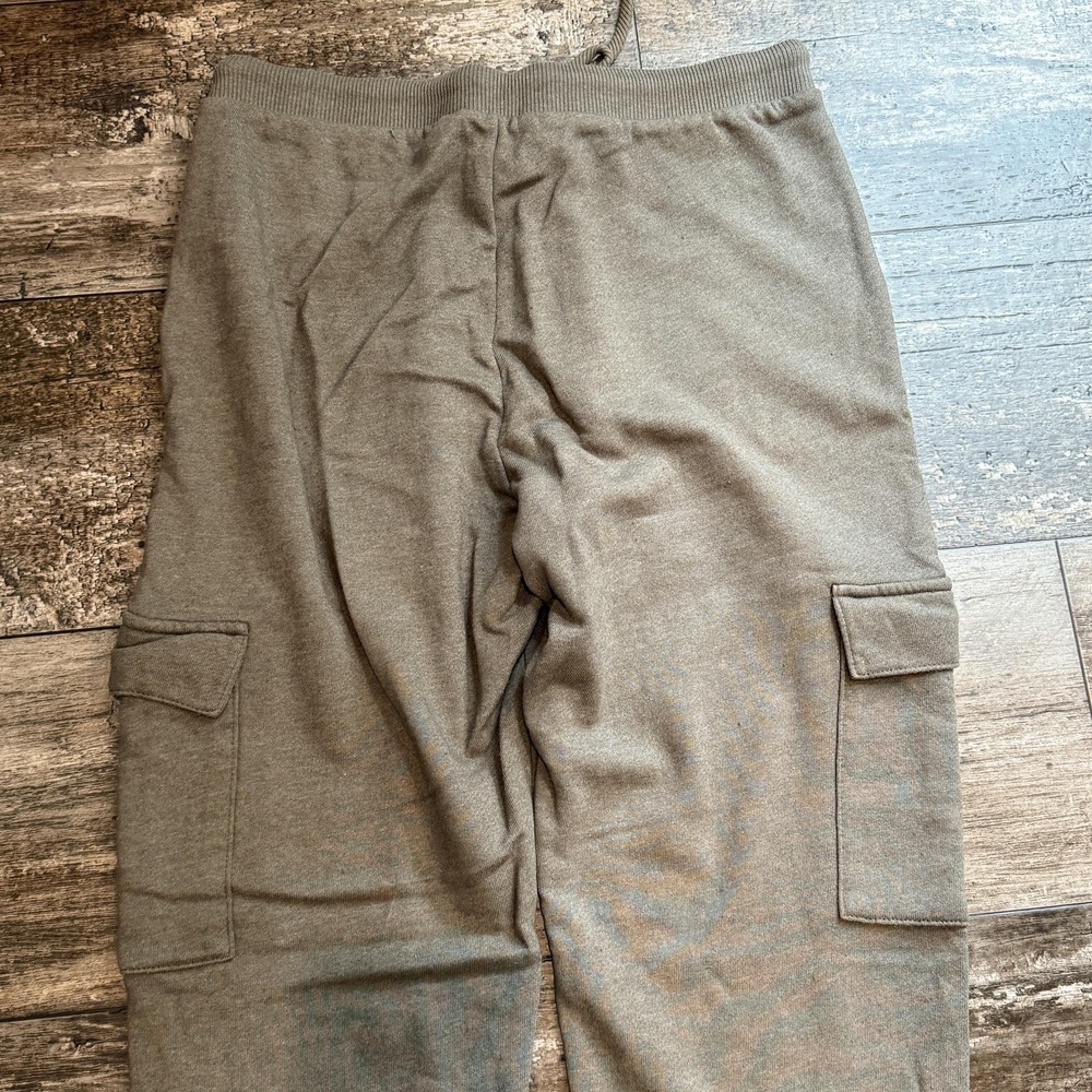 Lulus Cargo Jogger Pants Womens Small Army Green Drawstring Pocket Casual NEW - Picture 10 of 16